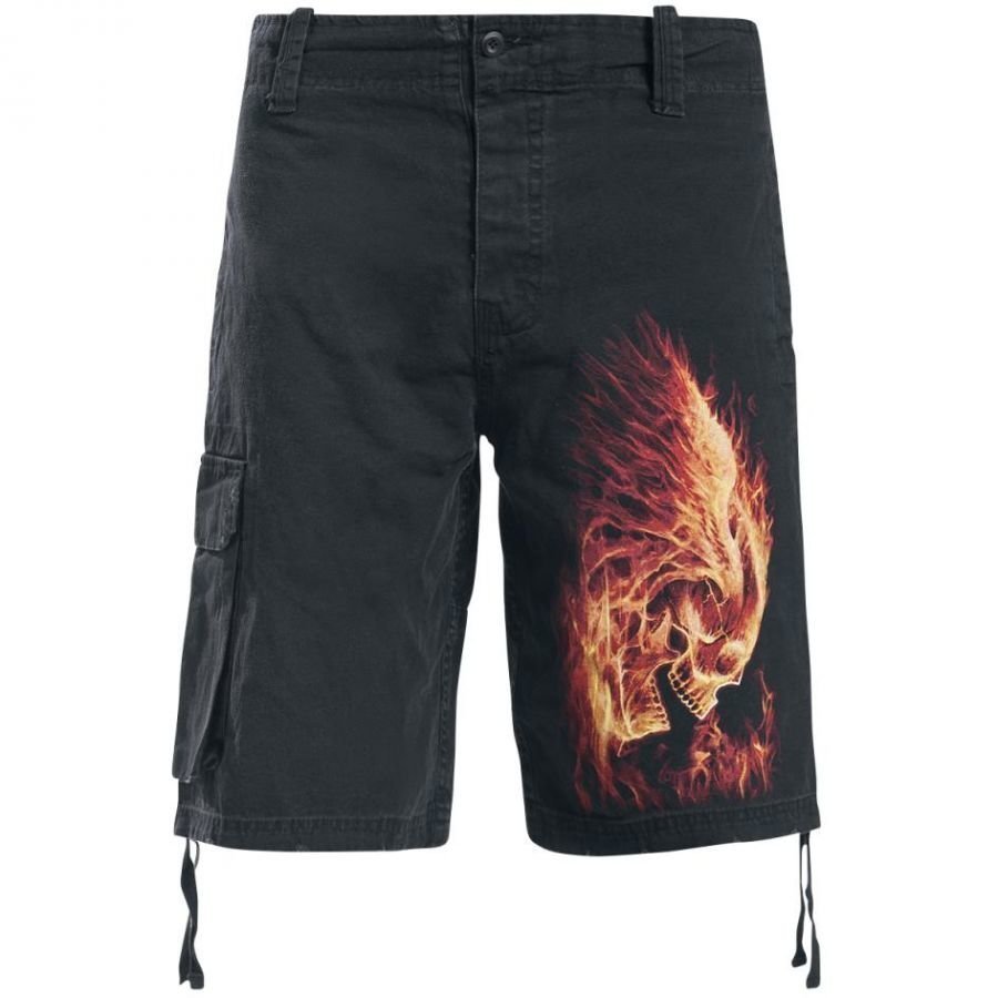 Spiral Burn In Hell Vintage Shortsit