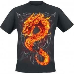 Spiral Fire Dragon T-paita