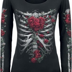 Spiral Rose Bones Longsleeve Naisten Pitkähihainen Paita