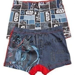 Star Wars Bokserit 2-Pakkaus Harmaa Kuvioitu