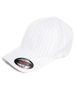 State of WOW PINSTRIPE Flexfit Cap White