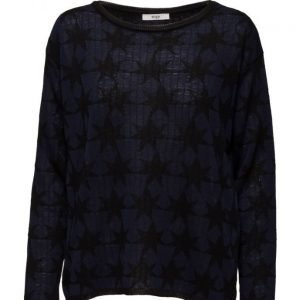 Stig P Migs Long Sleeve Knit With Star Intarsia neulepusero