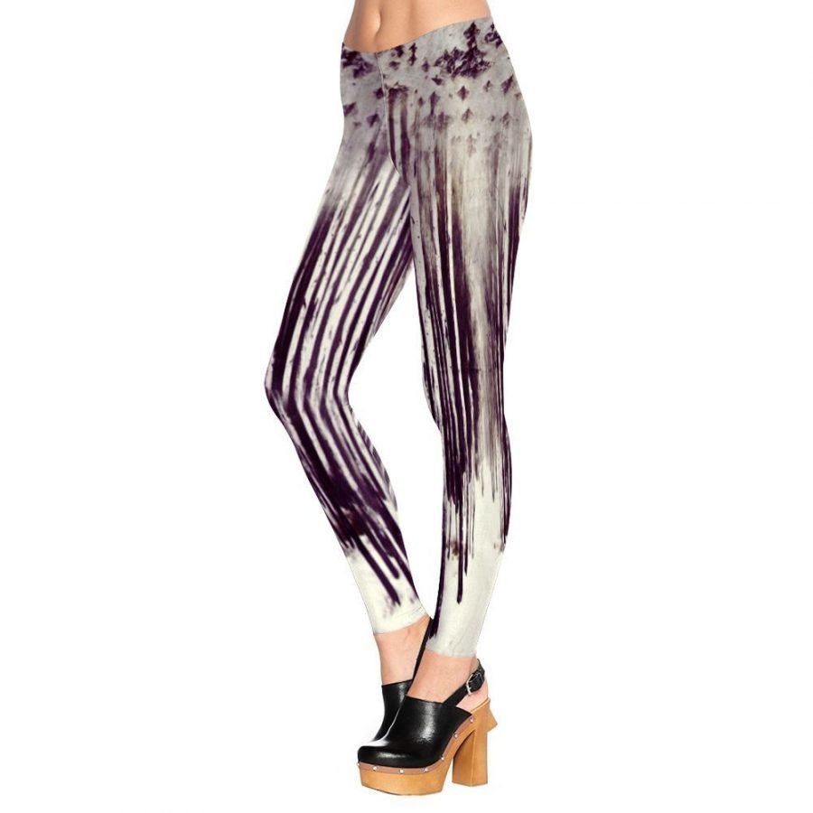 Striped Black and white Leggings Tights