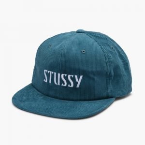 Stussy Cord White Leather Strapback