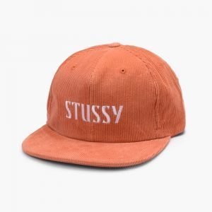 Stussy Cord White Leather Strapback