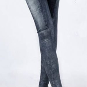 Summer look black jeans print leggings tights jeggings