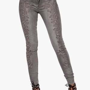SuperTrash Paradise Crochet Jeans 050 Grey