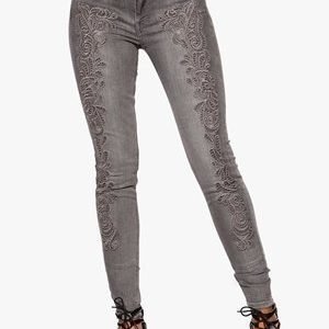 SuperTrash Paradise Crochet Jeans 050 Grey