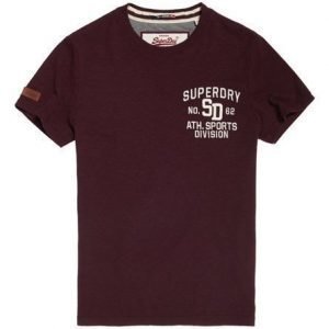 Superdry Applikoitu T-paita Punainen