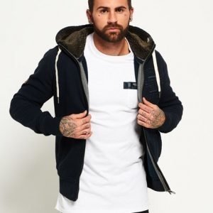 Superdry Applique Vetoketjuhuppari Laivastonsininen