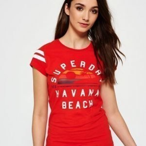 Superdry Beach Surplus T-paita Punainen
