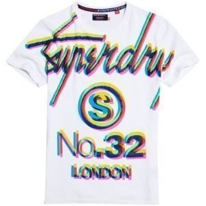 Superdry Big S Trippy T-paita Valkoinen