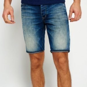 Superdry Biker Shortsit Sininen