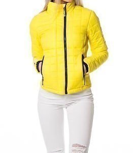 Superdry Box Quilted Fuji Jacket Solar Yellow