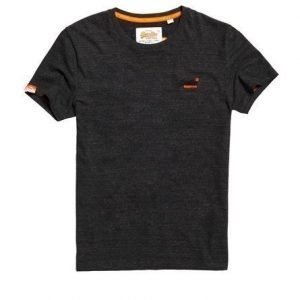 Superdry Brodeerattu Orange Label Vintage T-paita Harmaa