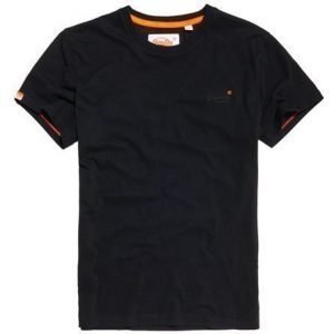 Superdry Brodeerattu Orange Label Vintage T-paita Musta