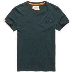 Superdry Brodeerattu Orange Label Vintage T-paita Vihreä