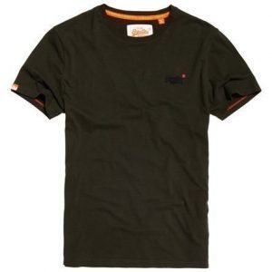 Superdry Brodeerattu Orange Label Vintage T-paita Vihreä