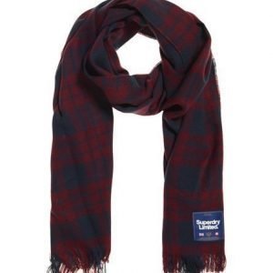 Superdry Capital Check Tassle Huivi Punainen