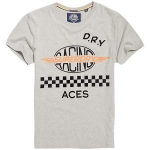 Superdry Checkered T-paita Harmaa