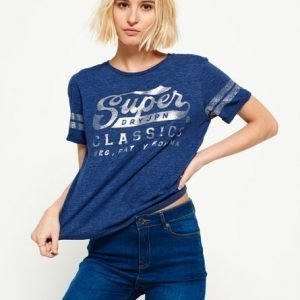 Superdry Classics Boxy T-paita Laivastonsininen