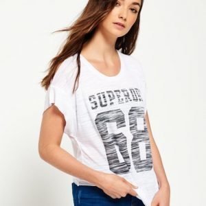 Superdry Cold Shoulder Injected T-paita Valkoinen