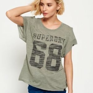 Superdry Cold Shoulder Injected T-paita Vihreä