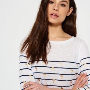 Superdry Conversational Breton Pusero Valkoinen