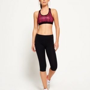 Superdry Core Gym Caprileggingsit Musta