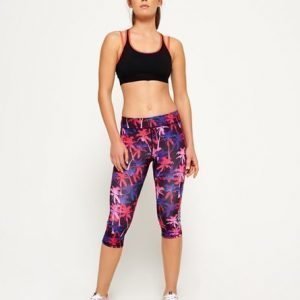 Superdry Core Gym Caprileggingsit Vaaleanpunainen