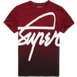 Superdry Crew Painted T-paita Punainen