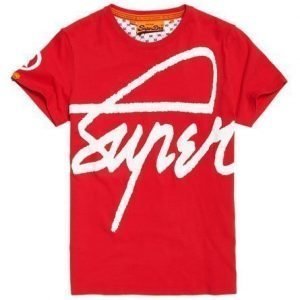 Superdry Crew T-paita Punainen