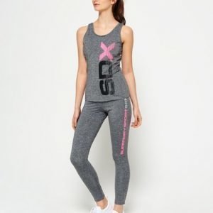 Superdry Cross Leggingsit Vaaleanharmaa