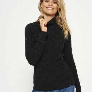 Superdry Croyde Roll Neck Neulepusero Tummanharmaa