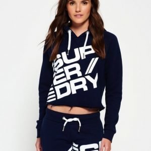 Superdry Diagonal Sports Huppari Laivastonsininen