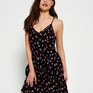 Superdry Ditsy Floral Mekko Musta