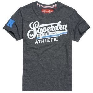 Superdry Double Drop Grit T-paita Tummanharmaa