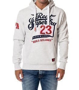 Superdry Double Drop Hood Ice Marl