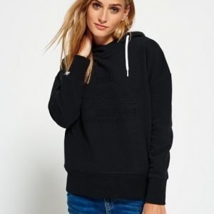 Superdry Embossed Vintage Logo Slouch Huppari Musta