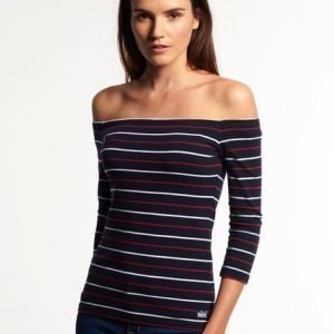 Superdry Essentials Off Shoulder Pusero Laivastonsininen