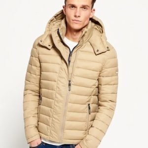 Superdry Fuji Hupputakki Kaksoisvetskarilla Beige