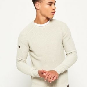Superdry Garment Dyed La Textured Crew Pusero Norsunluu