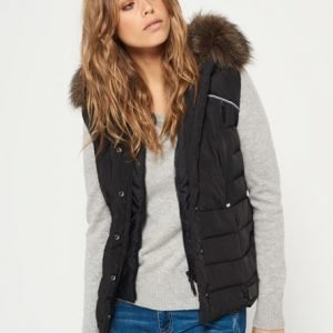 Superdry Glacier Biker Toppaliivi Musta