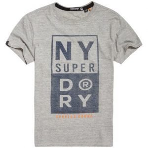 Superdry Graafinen Surplus Goods Paita Harmaa