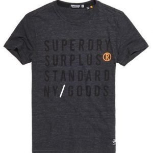 Superdry Graafinen Surplus Goods Paita Tummanharmaa