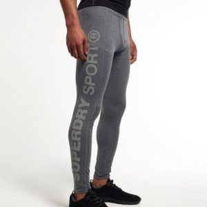 Superdry Gym Sport Runner Legginsit Vaaleanharmaa