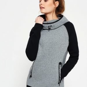 Superdry Gym Tech Cowl Huppari Harmaa