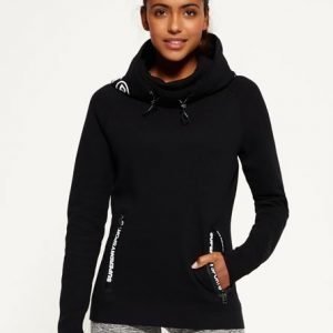 Superdry Gym Tech Cowl Huppari Musta