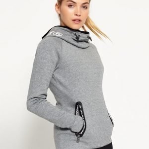 Superdry Gym Tech Cowl Huppari Vaaleanharmaa