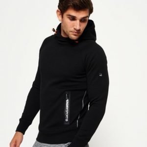 Superdry Gym Tech Crossover Huppari Musta